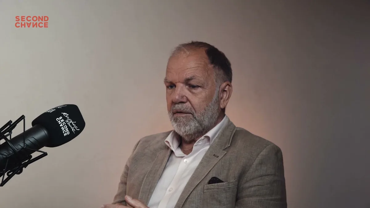 Paul Cowley during his Second Chance Podcast interview with Raphael Rowe